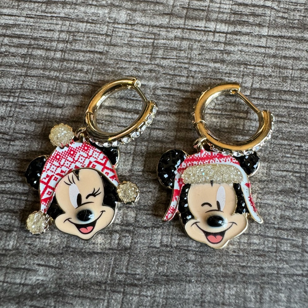 Mickey & Minnie Christmas Earrings